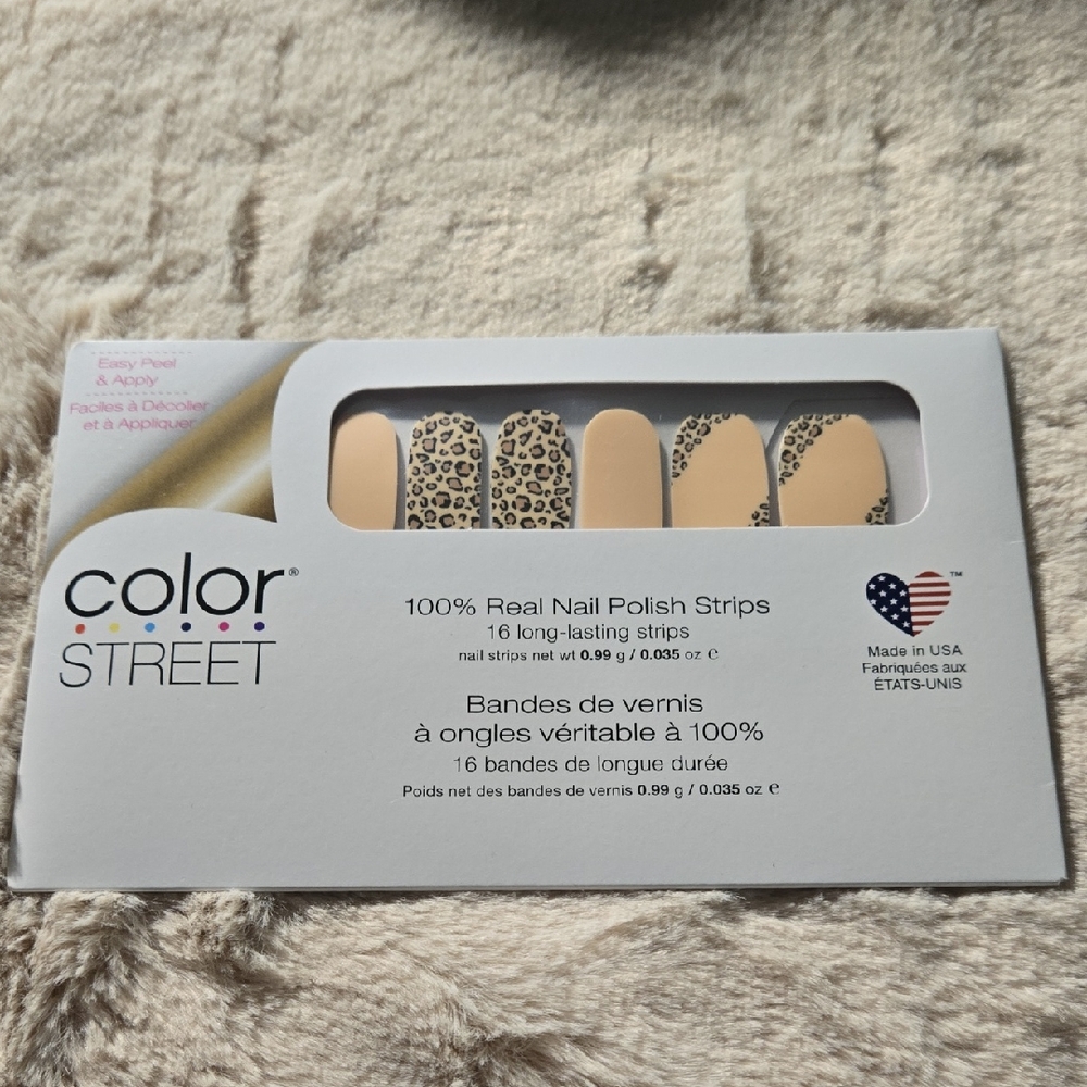 2/$15 🩷 Color Street Leopard Print Nail Strips